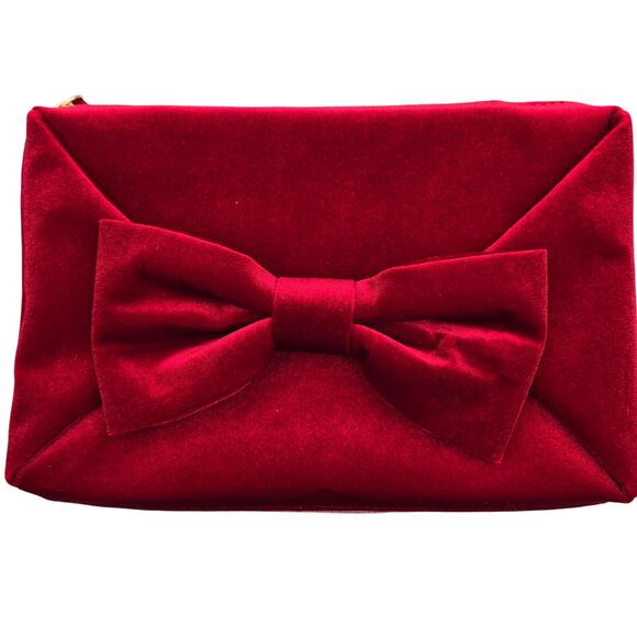 Estee Lauder Train Case - Red Velvet with Bow on Top - Picture 2 of 5